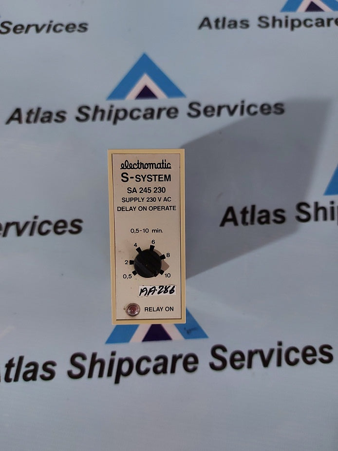 ELETROMATIC S-SYSTEM SA 245 230 DELAY ON OPERATE